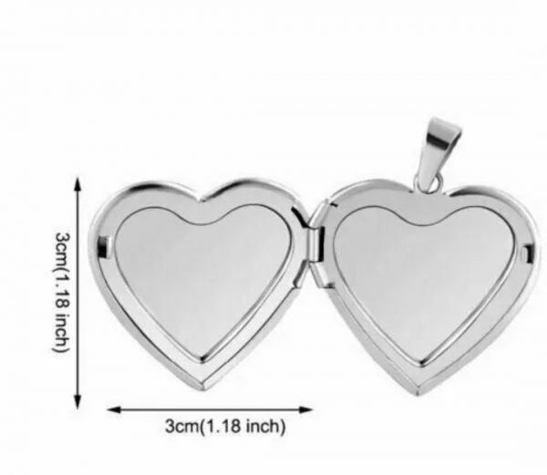 Herz Anhänger Aufklappbar Liebes Foto Schmuck Geschenkidee Halskette