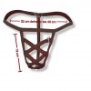 Männer G-String Käfig Unterhose Braun Herren Durchsichtig Slip Tanga String – Bild 2