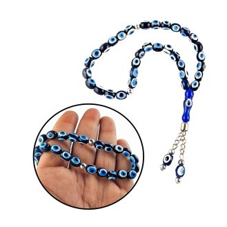 33 Perlenoptik Nazar Boncuk Gebetskette Tasbih Blaue Auge Gebete Tespih Tesbih