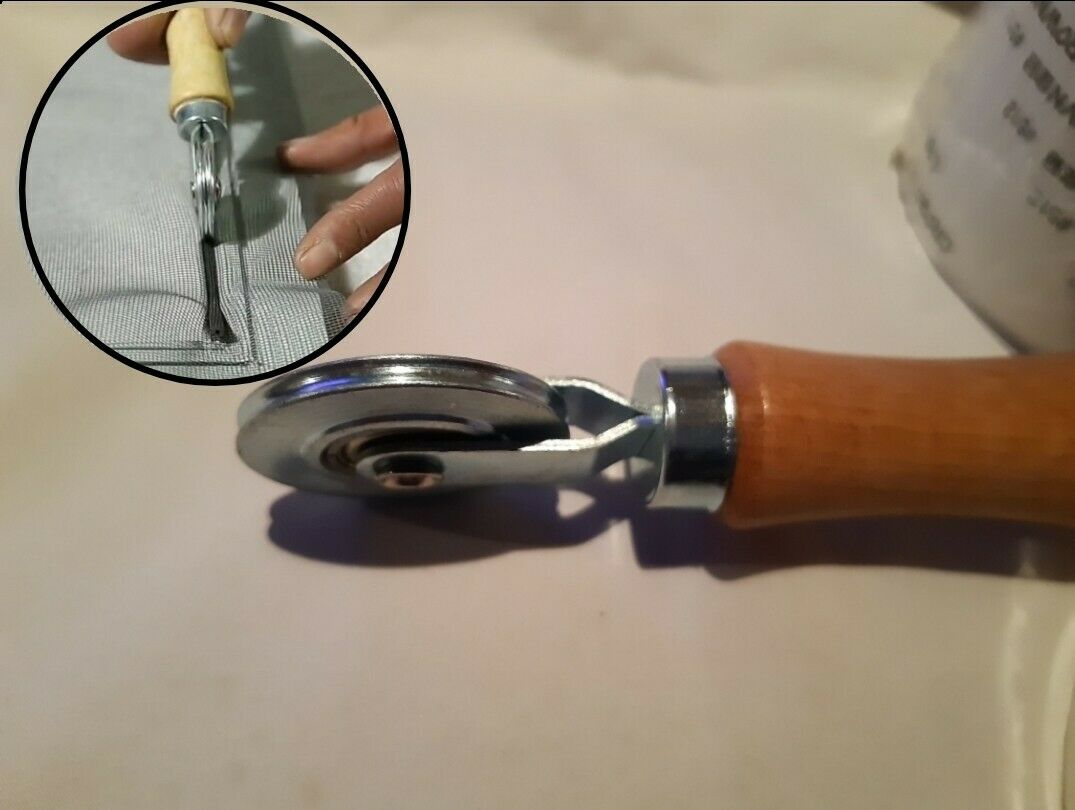 Einzugsroller mit Spitze Haken für Fenster Tür Dichtungen Druckroller Metall – Bild 6