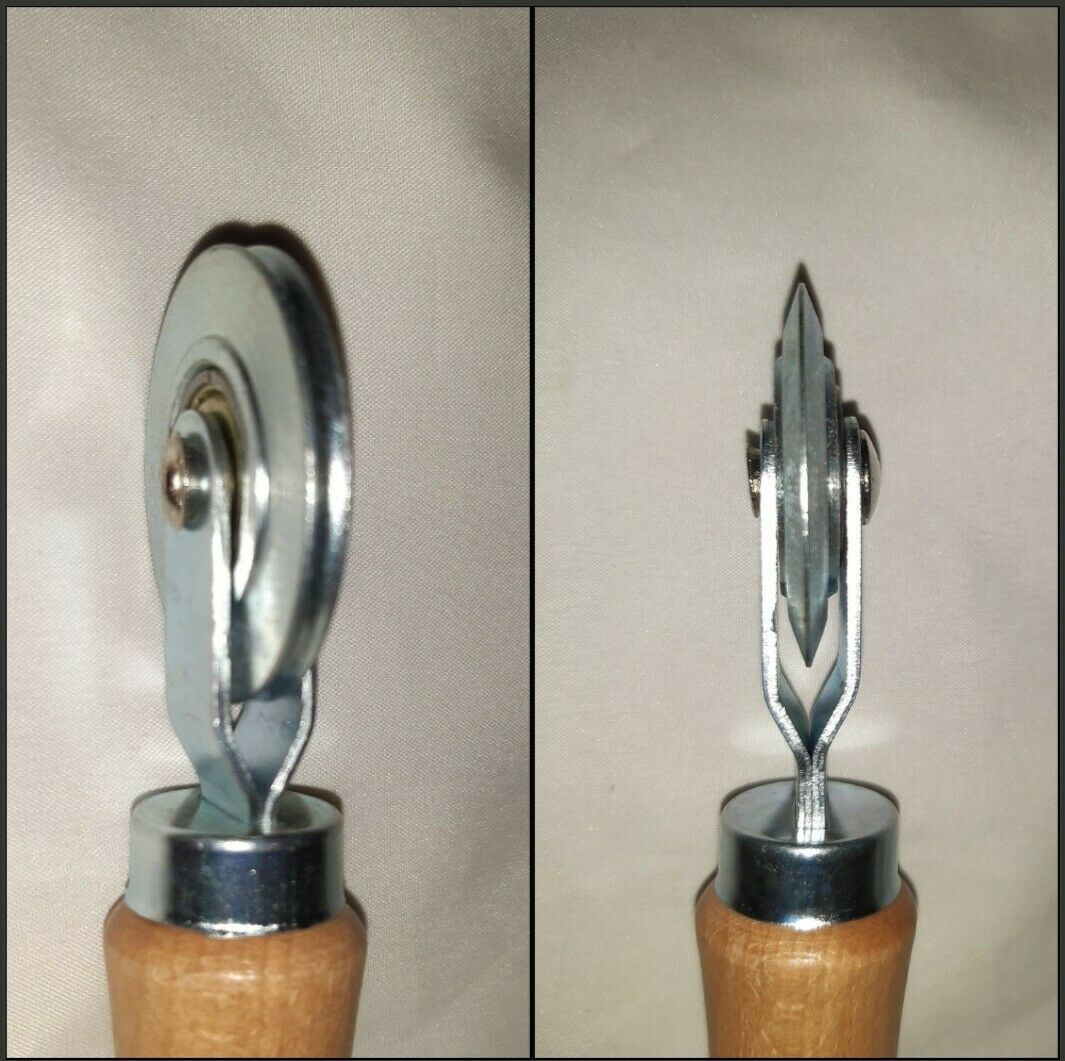 Einzugsroller mit Spitze Haken für Fenster Tür Dichtungen Druckroller Metall – Bild 2