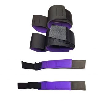 Handfessel Fußfessel Handschellen Fußschellen BDSM Fetisch Rollenspiele Lila