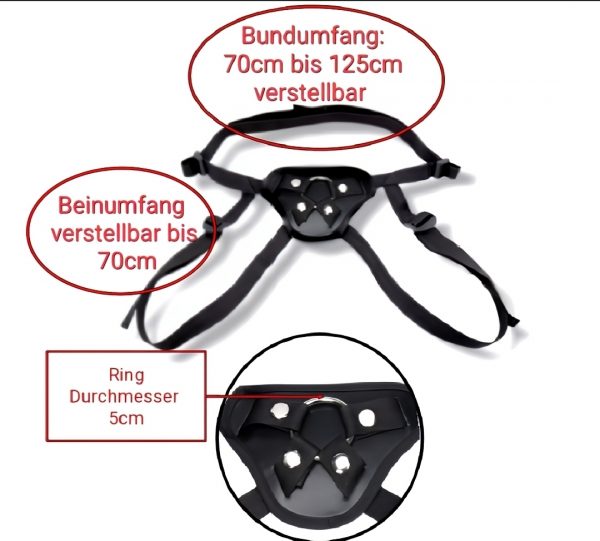 Strapon Gürtel Für Frauen mit Metallring und Gummiring Dildoumschnallgurt Umschnallgurt Peggingstrapon Harness-Gurt