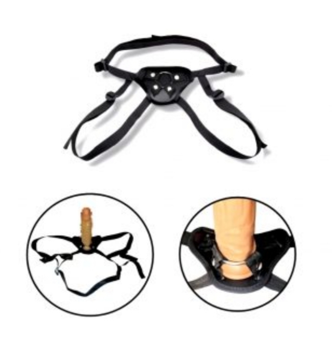 Strapon Gürtel Für Frauen mit Metallring und Gummiring Dildoumschnallgurt Umschnallgurt Peggingstrapon Harness-Gurt – Bild 3