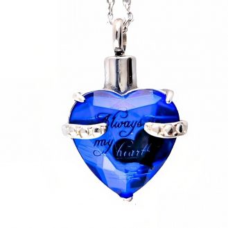 Mini Urne Feuerbestattung Asche Anhänger mit Halskette Füllflasche Modeschmuck Herz